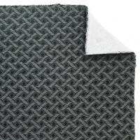 Жаккард «Ромбик» на поролоне (черно-серый, ширина 1,5 м., толщина 4 мм.) клеевое триплирование