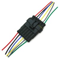 Разъём влагозащищённый с проводами 6 PIN (комплект)