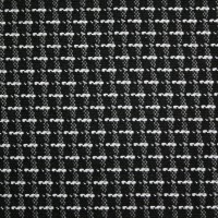 Жаккард «Штрих №4» на поролоне (черно-белый, ширина 1,5 м., толщина 4 мм.) клеевое триплирование