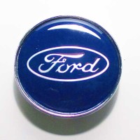 Колпачек колеса "Ford Focus" (59мм) синий (fc-001)